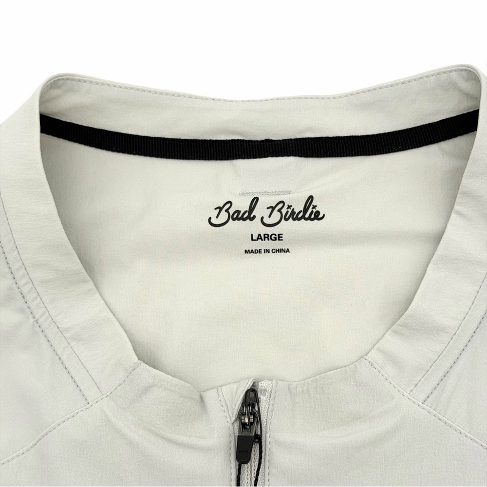 NWT New Bad Birdie Men's Kinetic Wind Vest Size Large L Glacier Grey Golf Shirt - Picture 1 of 3